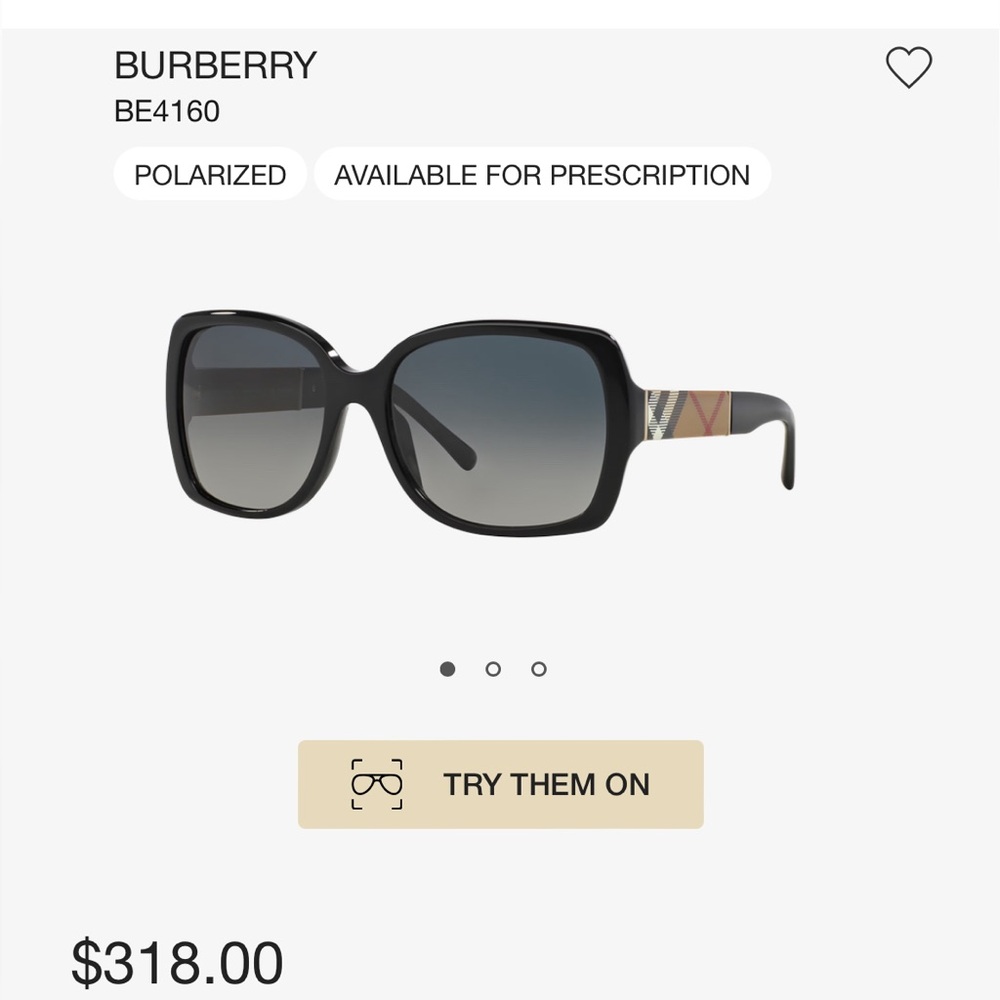 NEW* Burberry Polarized Sunglasses